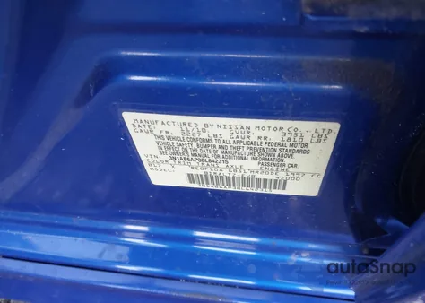 2011 Nissan Sentra 2.0Sr из США, поврежденный, VIN 3N1AB6AP3BL642315